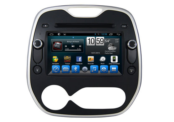 Chiny  Captur Two Din Car Multimedia And Navigation System Support GPS / Glonass dostawca