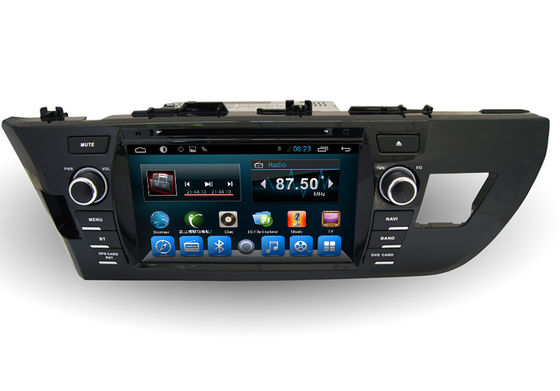 Chiny 2 Din Quad Core Toyota GPS Navigation Radio BT For Corolla 2014 Europe dostawca