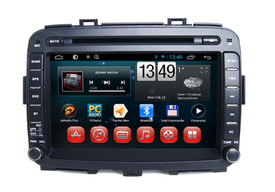 Chiny Carens Android Car Stereo KIA Navigation System Capacitive Quad Core dostawca
