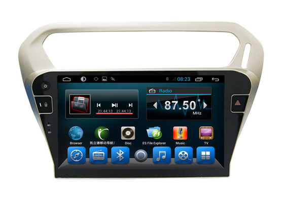 Chiny Quad Core Car Dvd Player Peugeot Navigation System 301 Kitkat Systems dostawca
