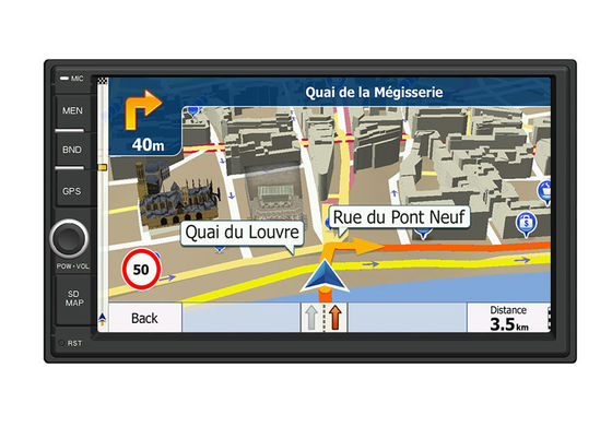 Chiny 7 &amp;quot;HD pojemnościowy ekran samochodowy system nawigacji GPS z książką telefoniczną Bluetooth dostawca