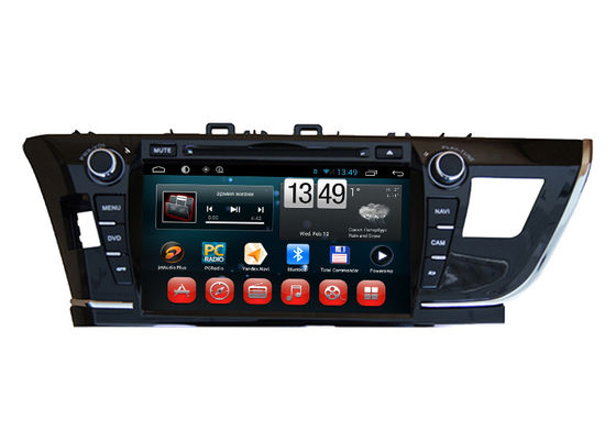 Chiny Ekran dotykowy Toyota 2014 Corolla Nawigacja GPS / odtwarzacz DVD z iPod BT SWC TV dostawca