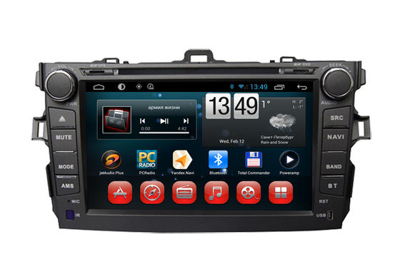 Chiny Toyota GPS Navigation Corolla Android Samochodowy odtwarzacz DVD SWC TV Radio Bluetooth USB SD dostawca