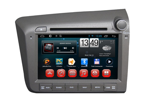 Chiny Honda 2012 Civic Right Side Navigation System Android DVD Player Sterowanie kierownicą dostawca