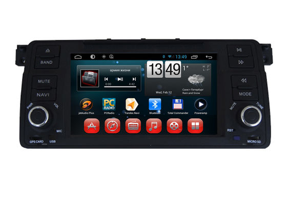 Chiny 3G Wifi HD Centralny Multimidia GPS BMW E46 Samochodowy odtwarzacz DVD z kontrolą kierownicy dostawca