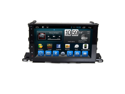 Chiny Car Stereo 10&quot; Dvd Player With Bluetooth Android Car GPS Navigation For Toyota Highlander dostawca