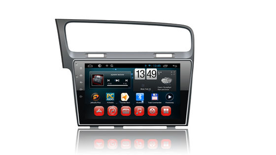 Chiny 10 Inch Touch Screen Android 4.4 Gps Radio , Vw Golf 7 Gps Navigation System dostawca